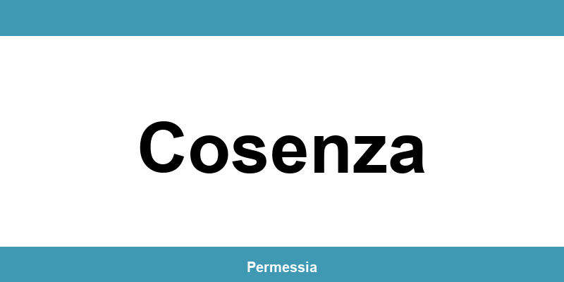Contatti dell’ufficio della Questura a Cosenza