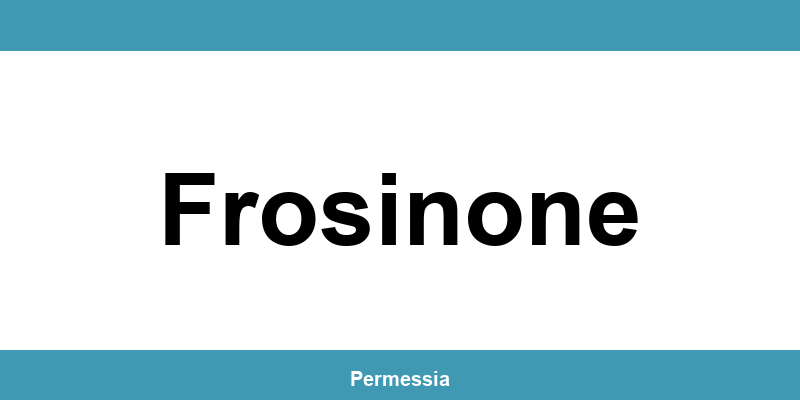 Contatti dell’ufficio della Questura a Frosinone